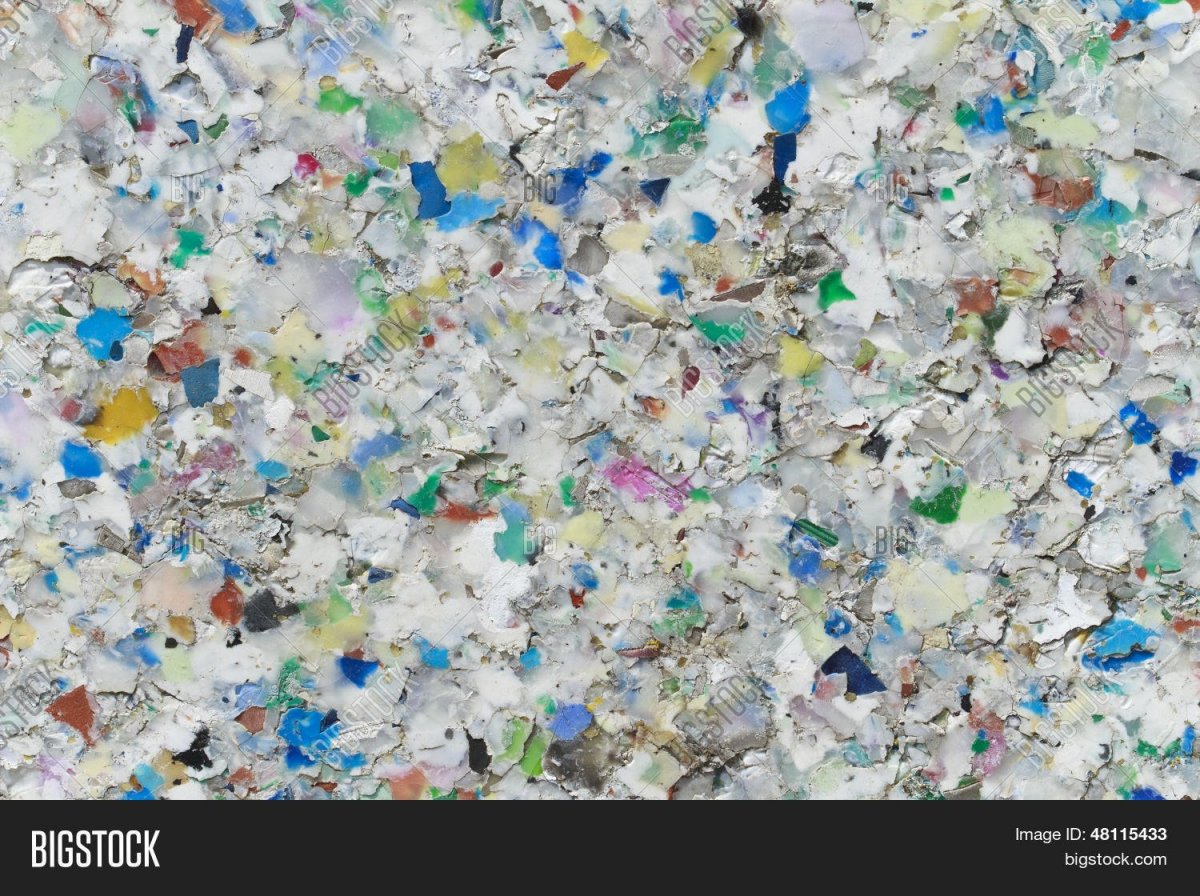 Текстура переработанного пластика