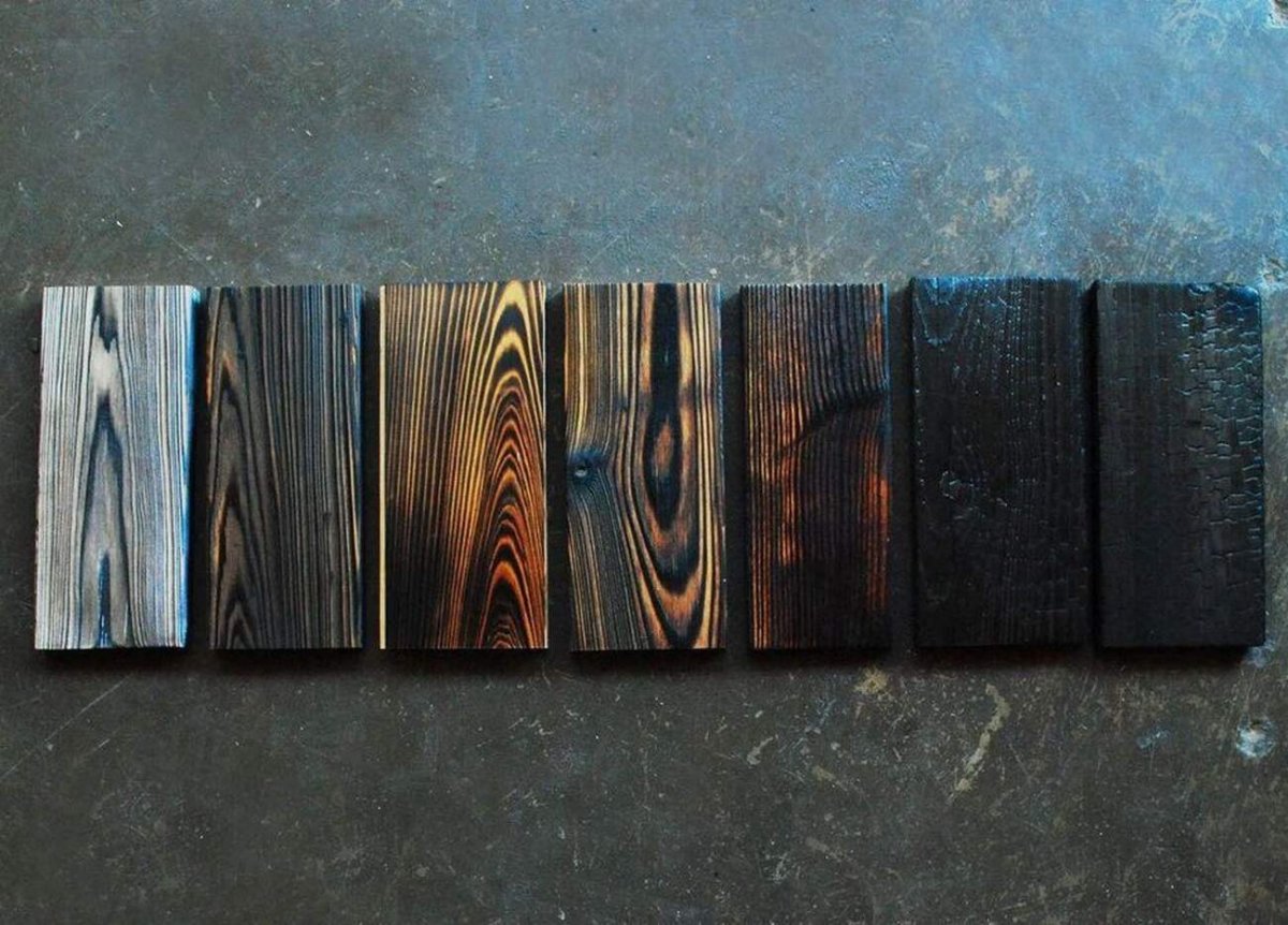 Обожженная дерево Shou Sugi