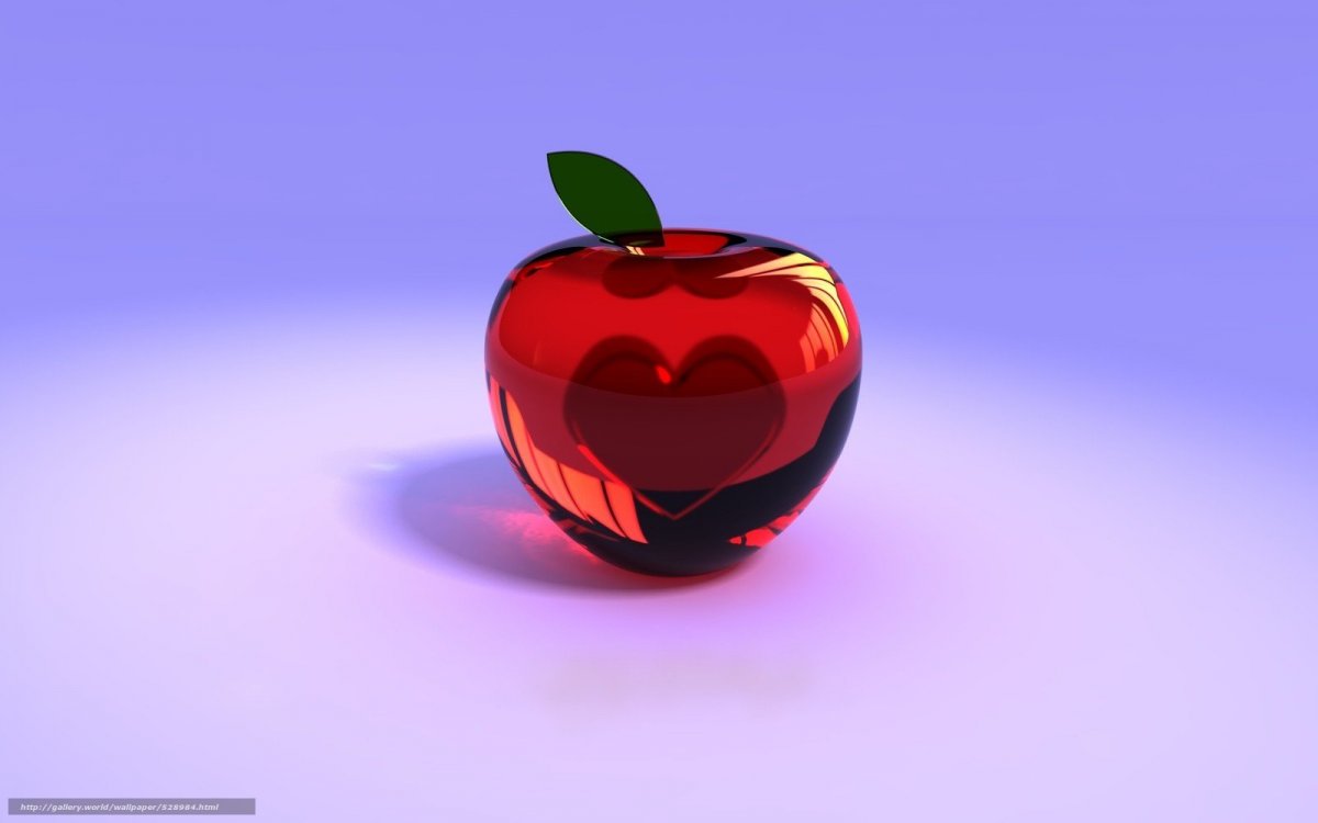 Яблоко 3д