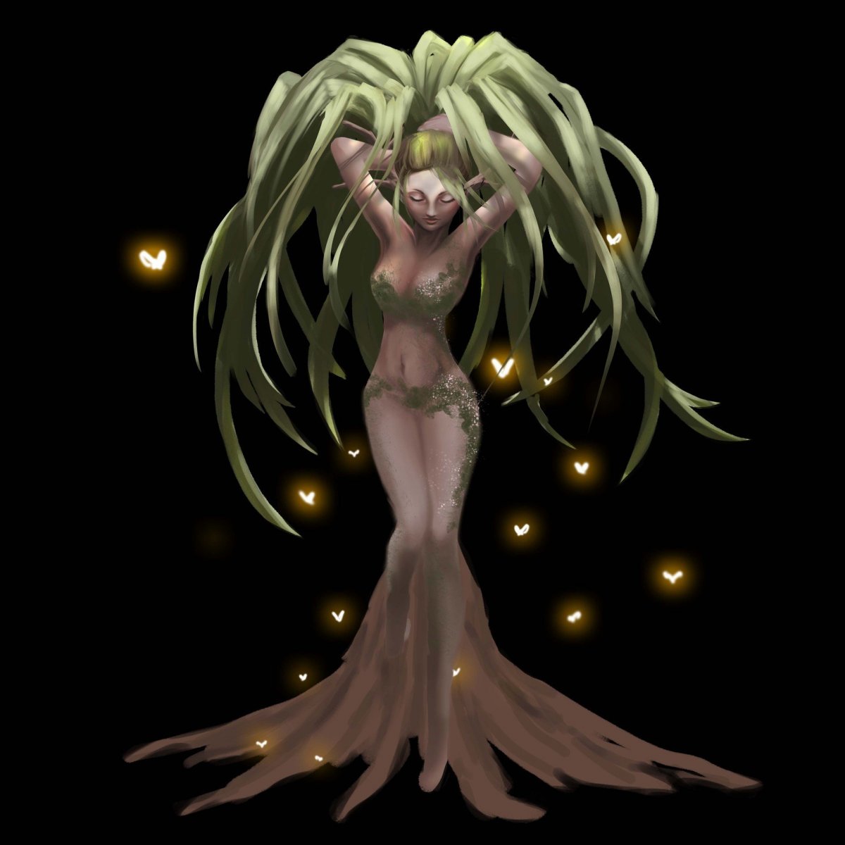 Дриада аниме арт