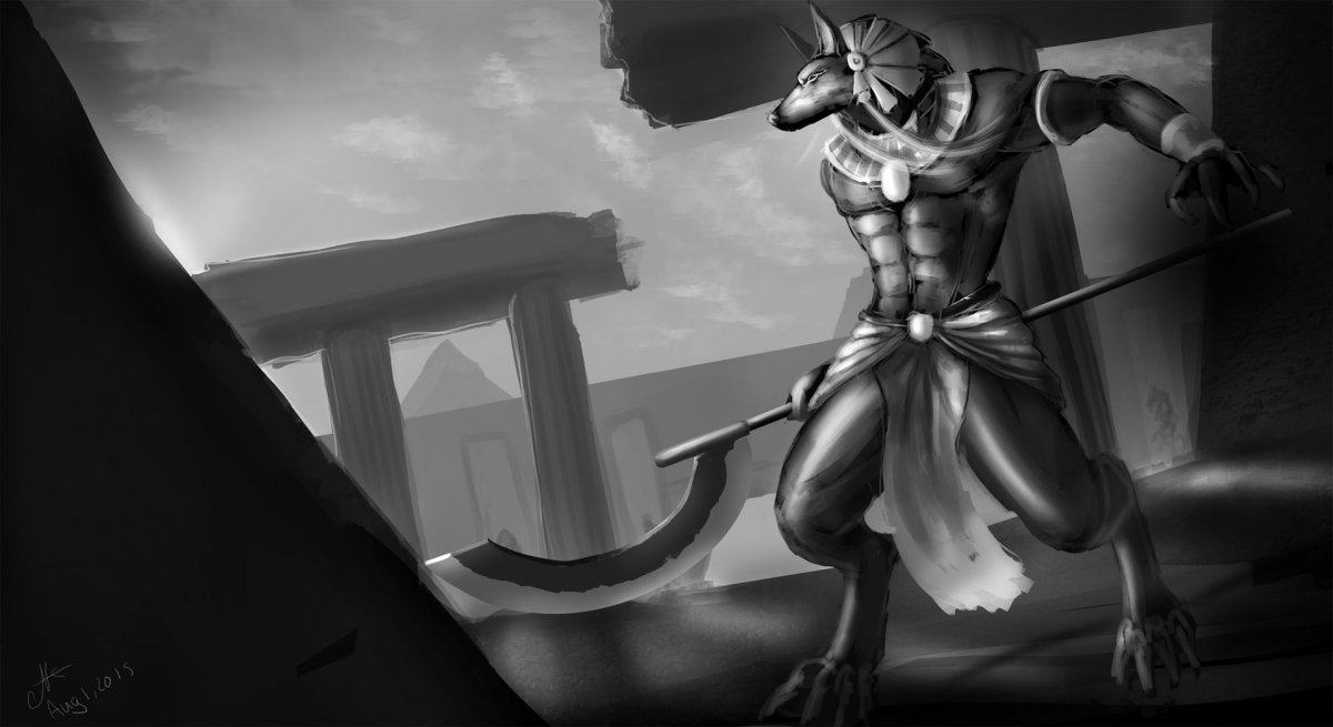 Искусство древнего Египта Анубис фрески