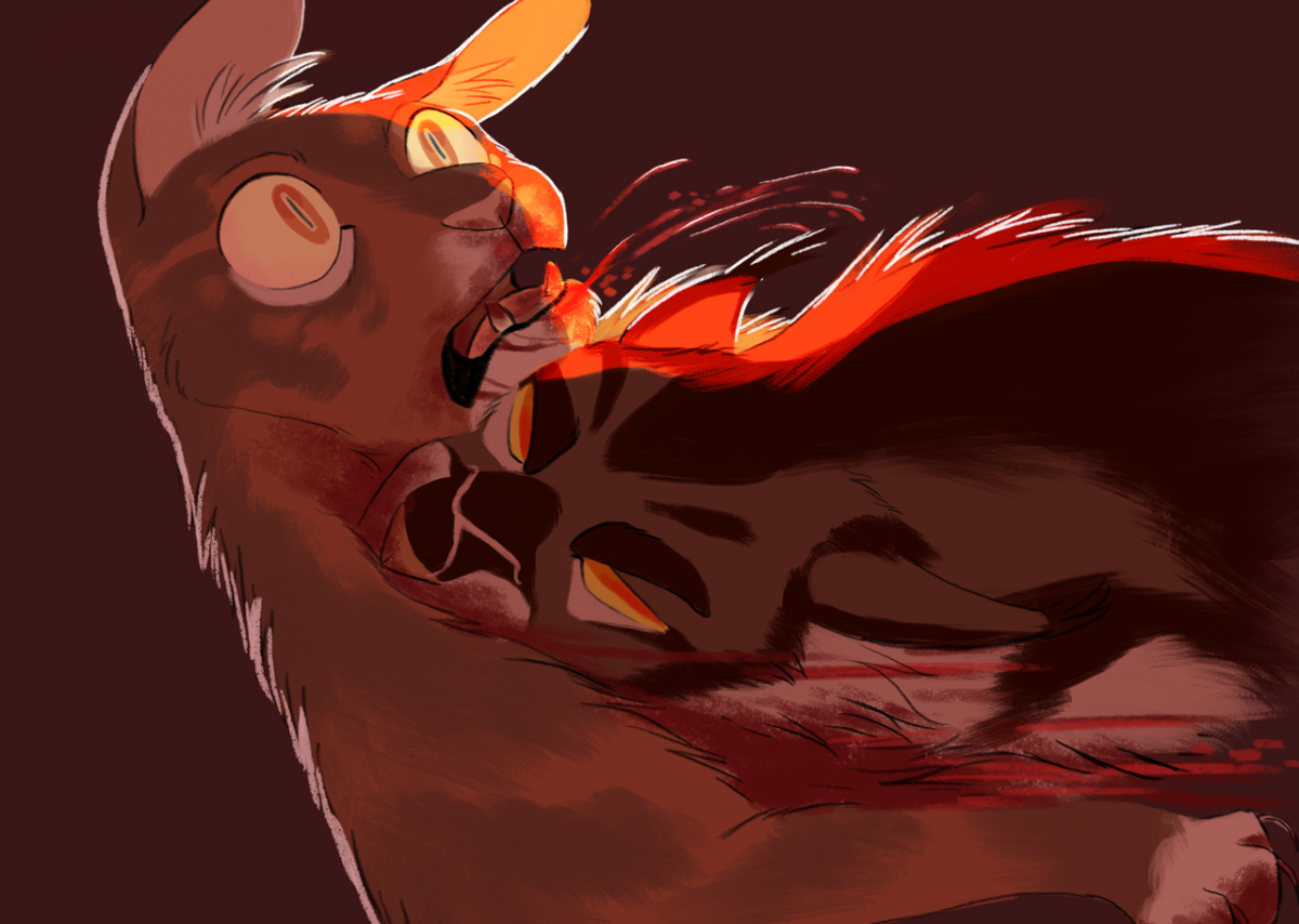 Коты Воители Ярохвост смерть