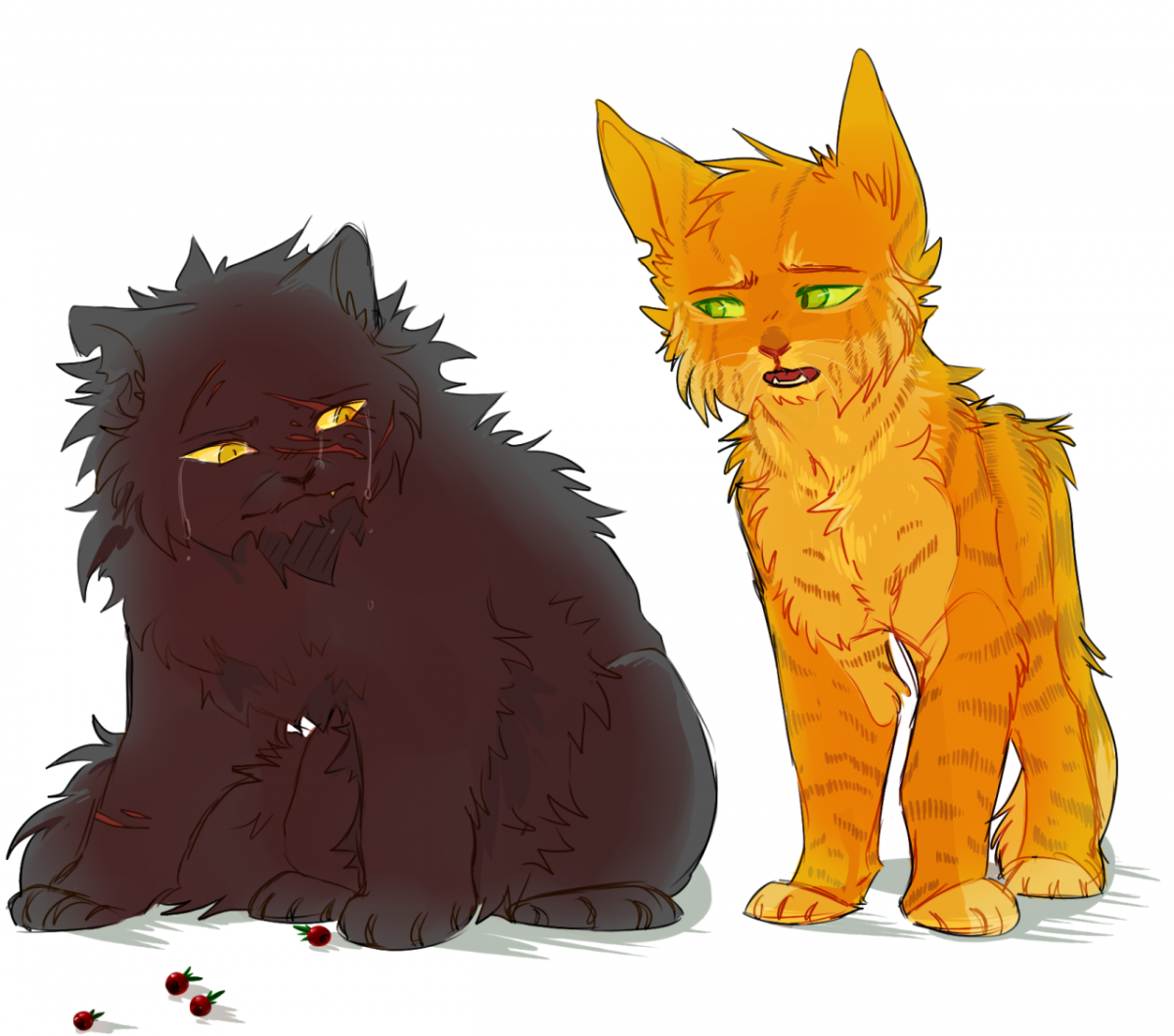 Коты Воители Щербатая и Огнезвезд