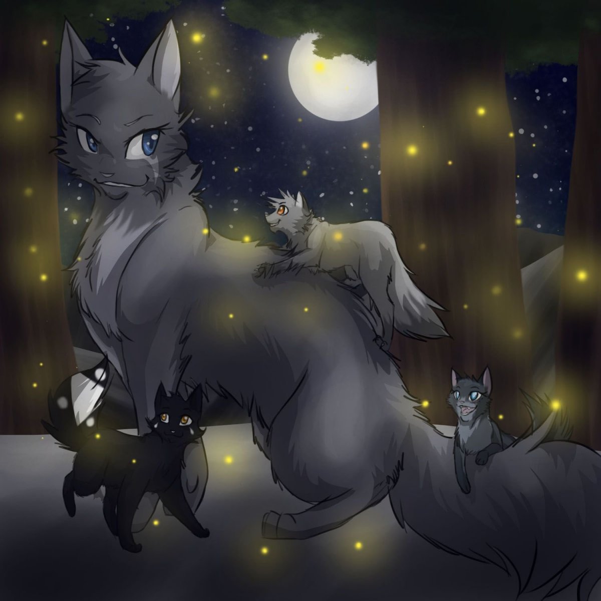 Коты Воители синяя звезда