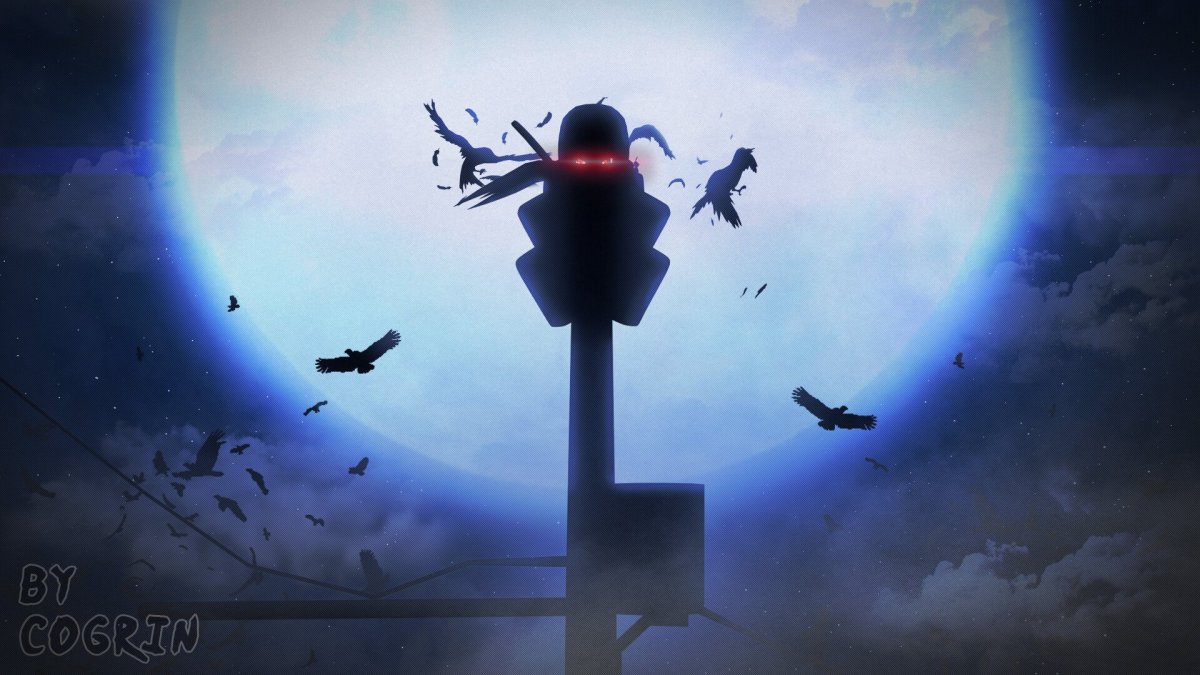 Итачи Наруто арт Луна