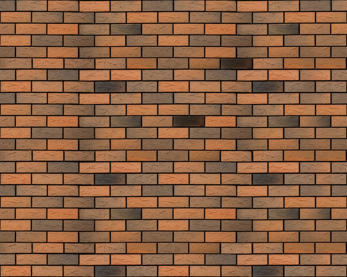 Бесшовная текстура кирпич темный коричневый