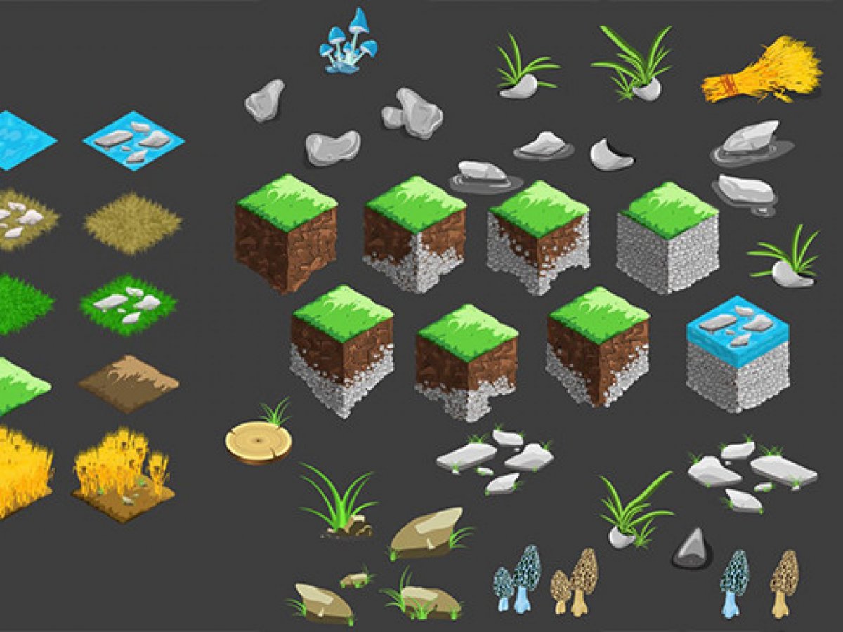 Пиксельная текстура земли