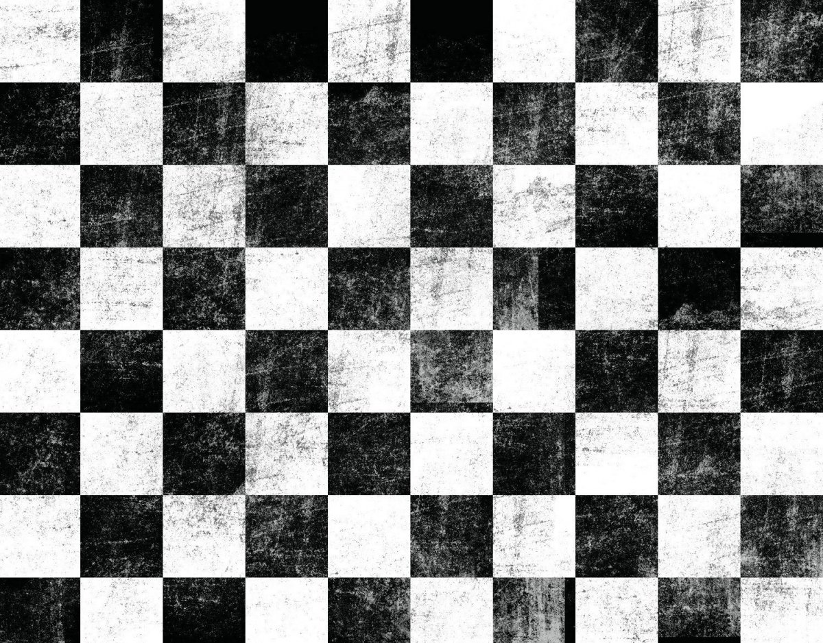 Плитка с черно белым орнаментом