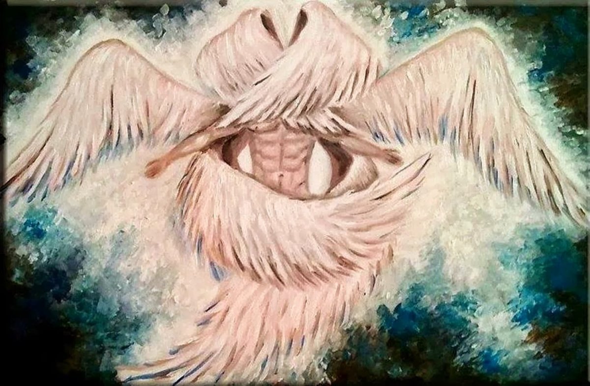 Шестикрылый Серафим тату