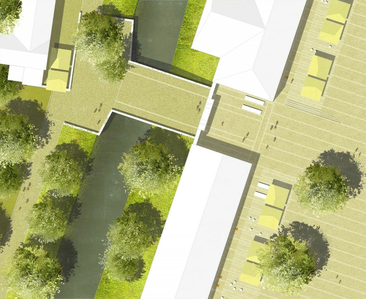 Трава с тропинками Акварельная текстура для генплана