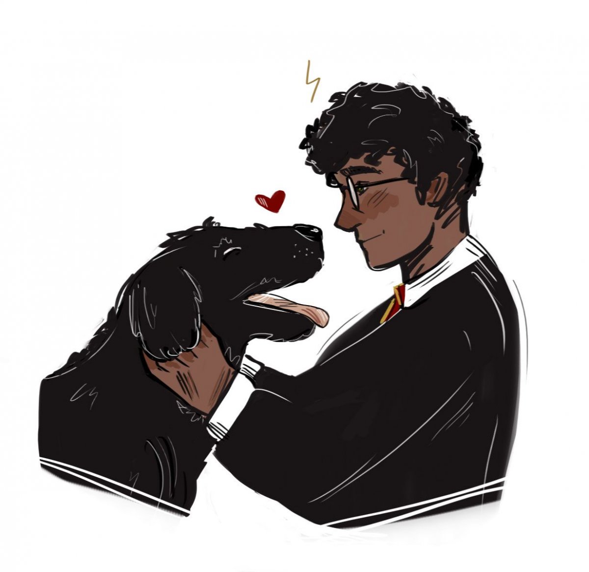 Сириус Блэк собака Гарри арт