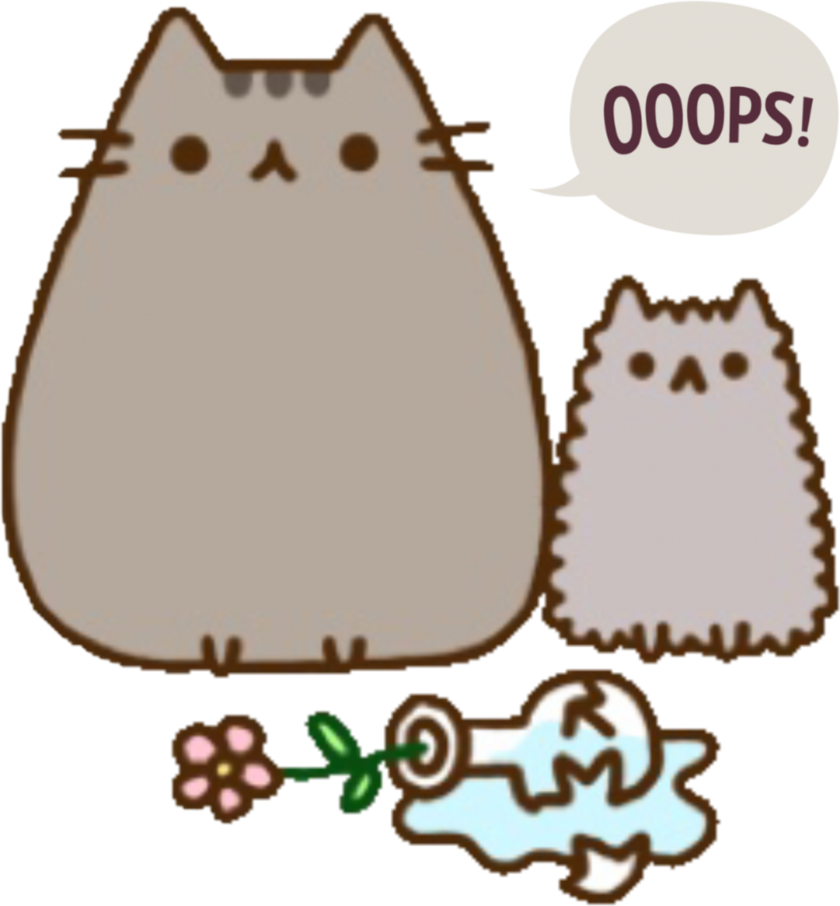 Кот Пушин с мамой