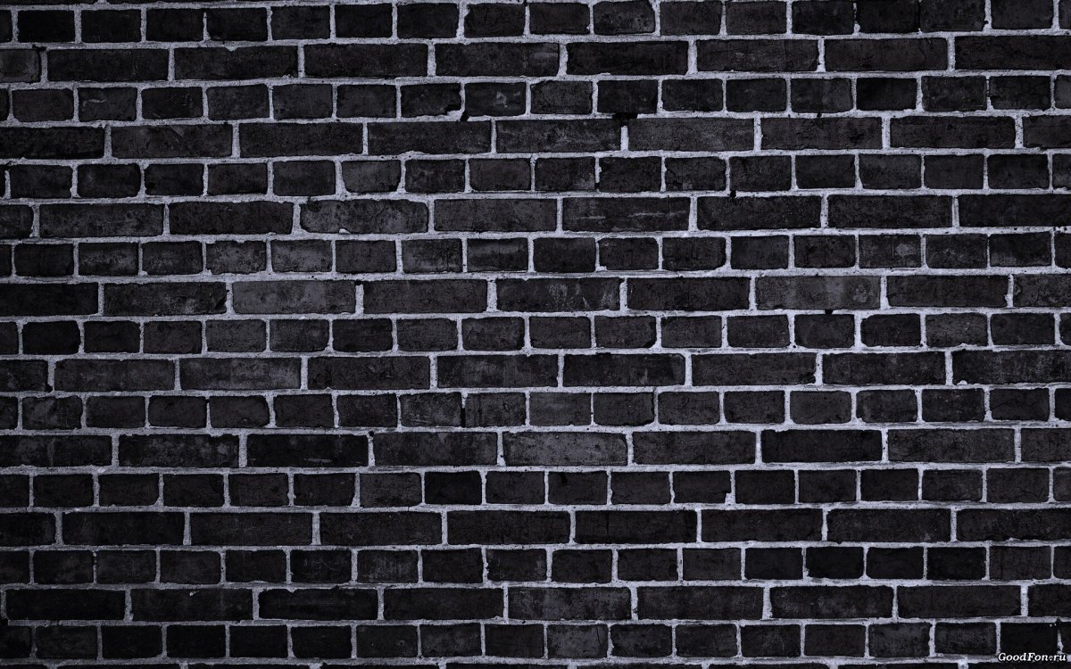 Черный кирпич текстура бесшовная