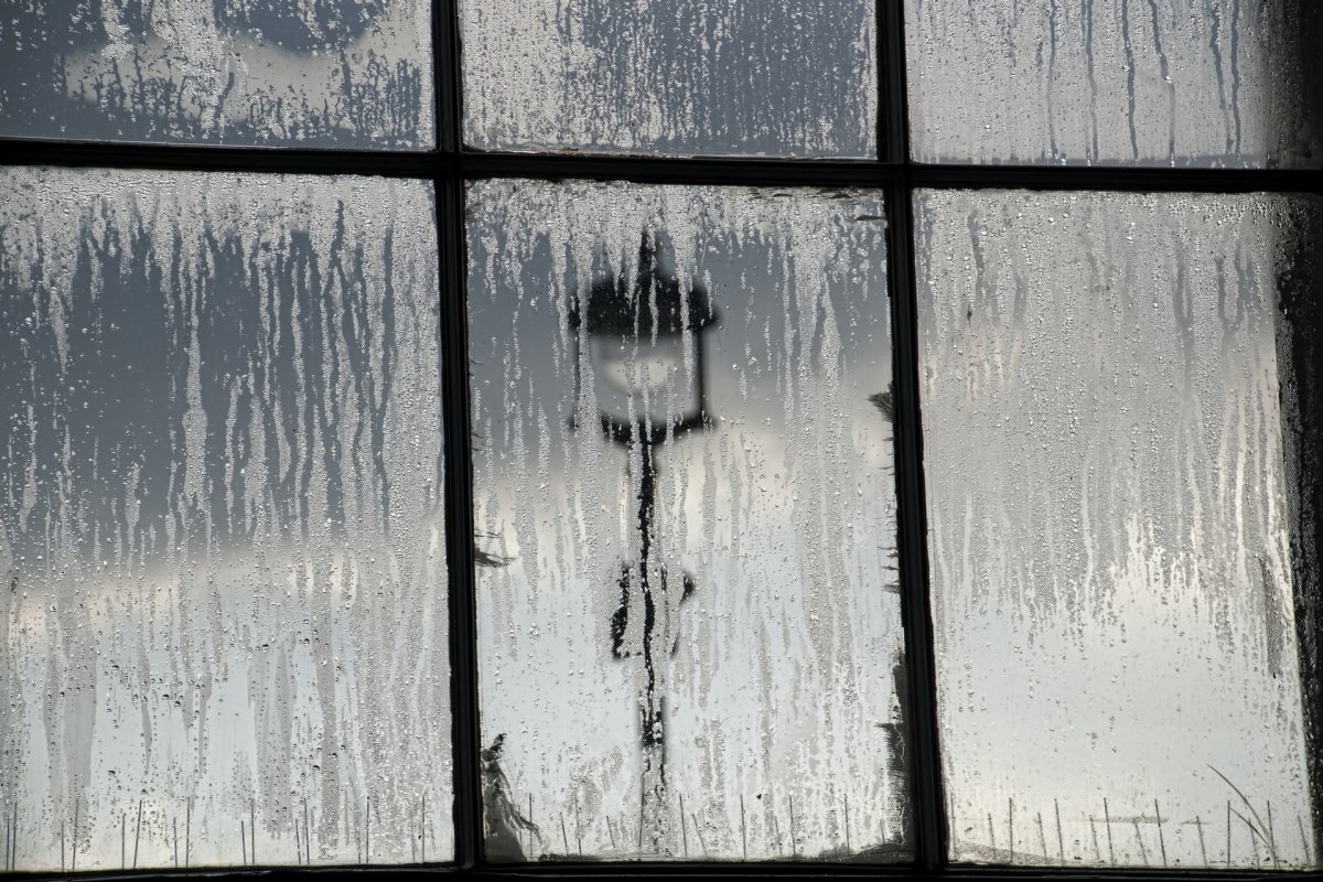 Отражение солнца в окне