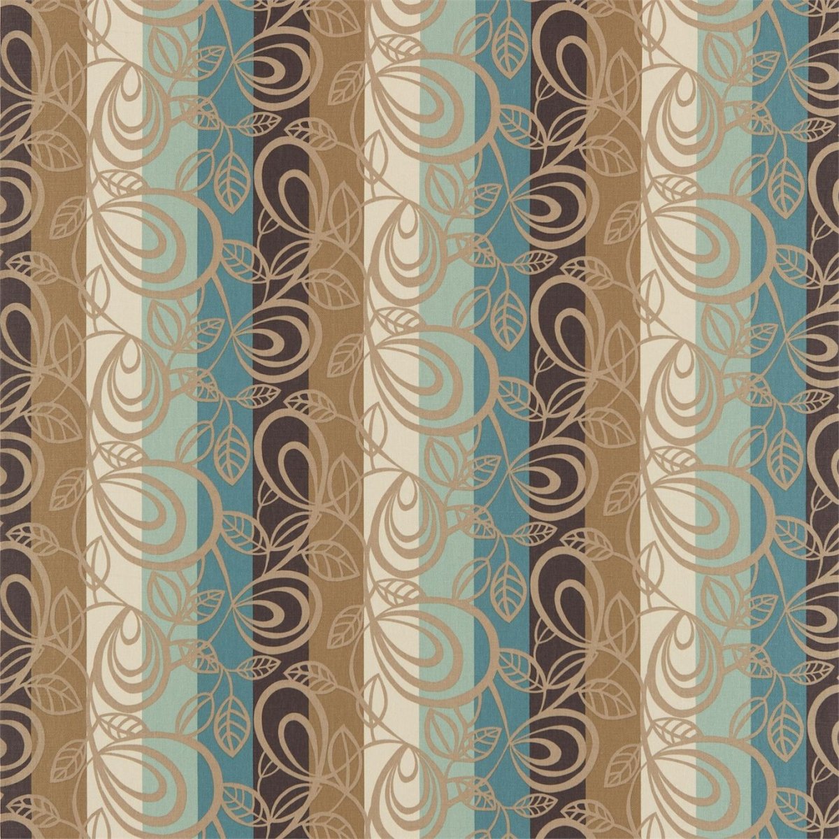 Ткань коричневая с узором