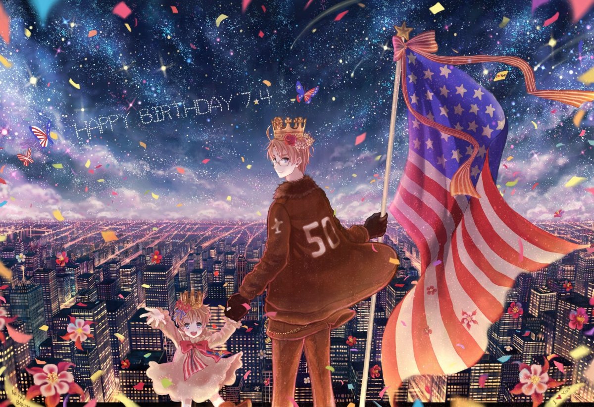 Америка Хеталия арт