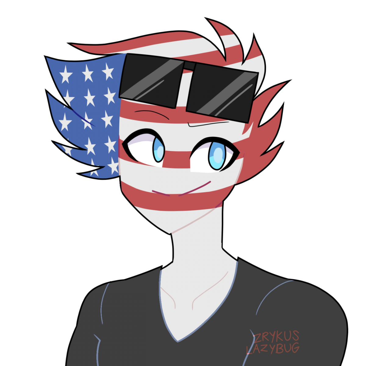 Кантрихуманс Америка арт