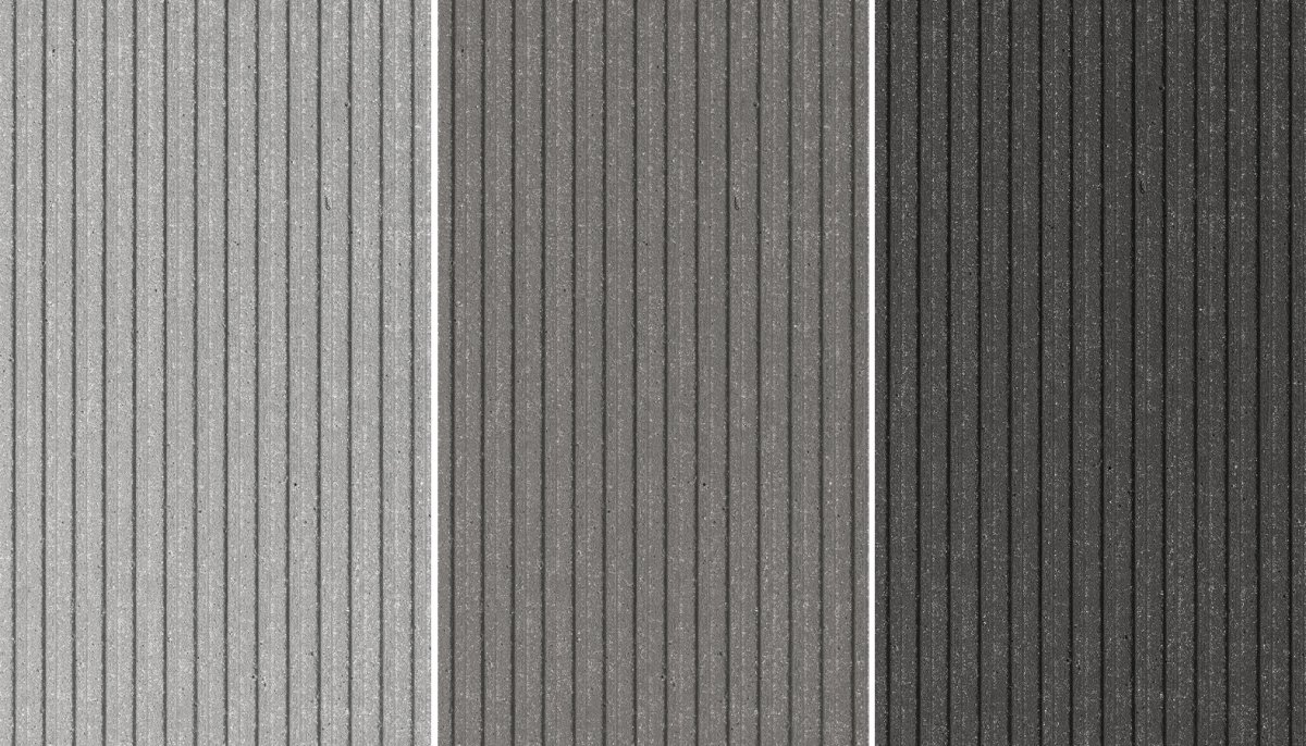 Фасад рифленый серый