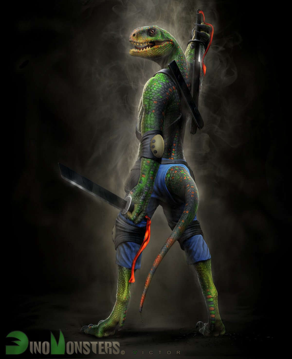 Рептилоид арт фэнтези