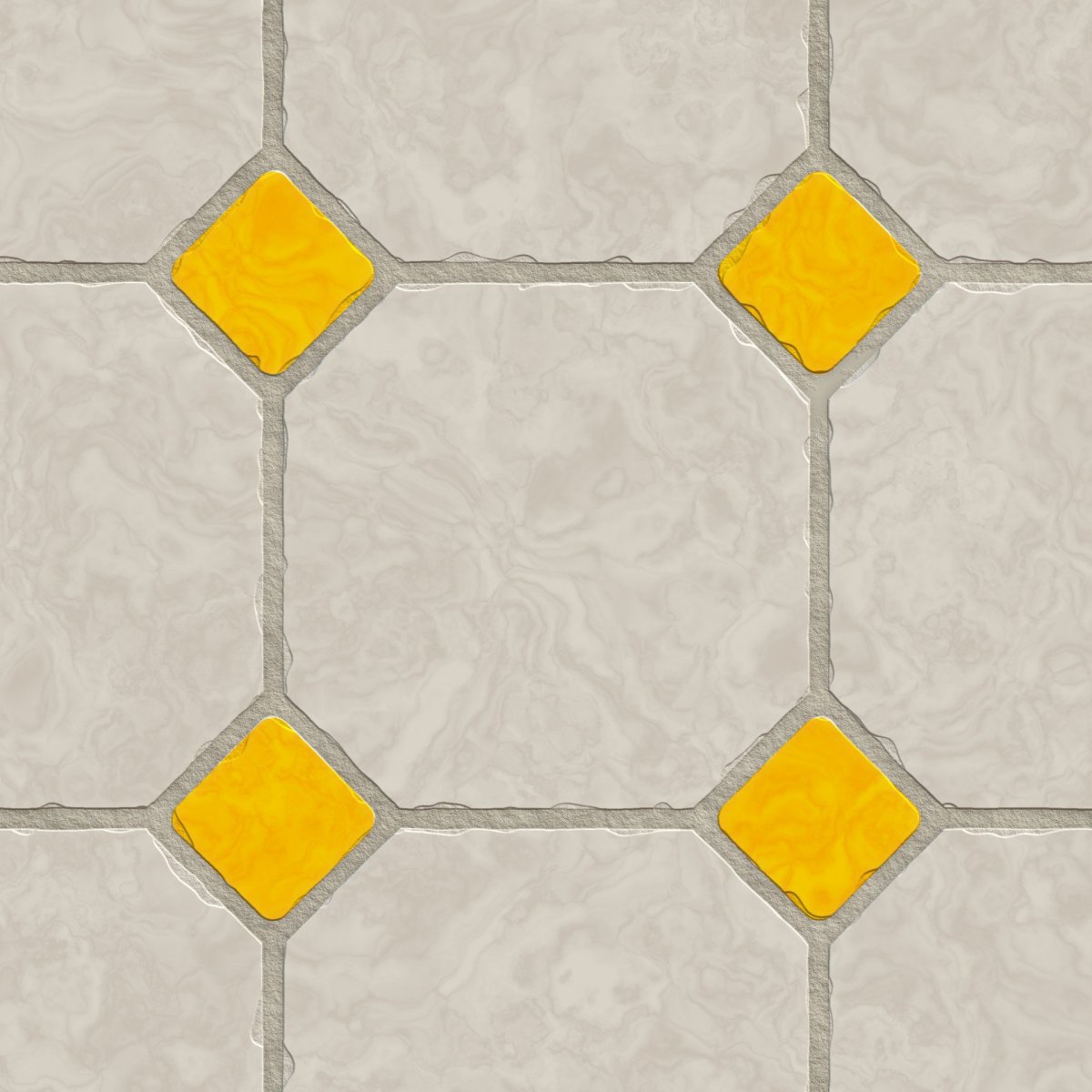 Плитка напольная серая с желтым