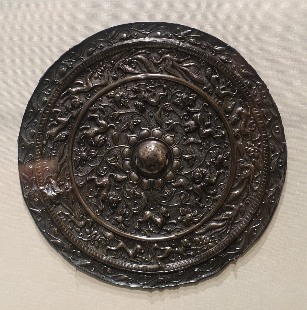 Зеркало рыбы бронза Китай