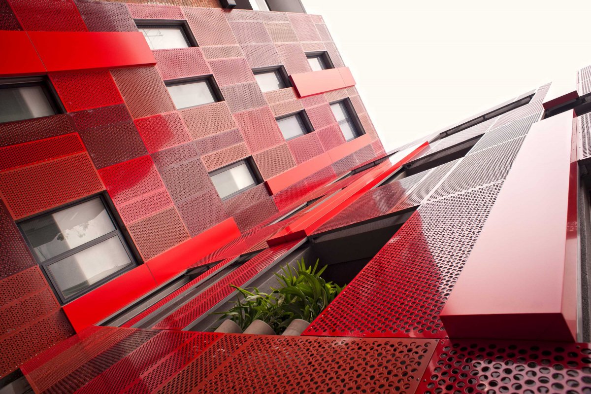 Перфорированный фасад Ruukki