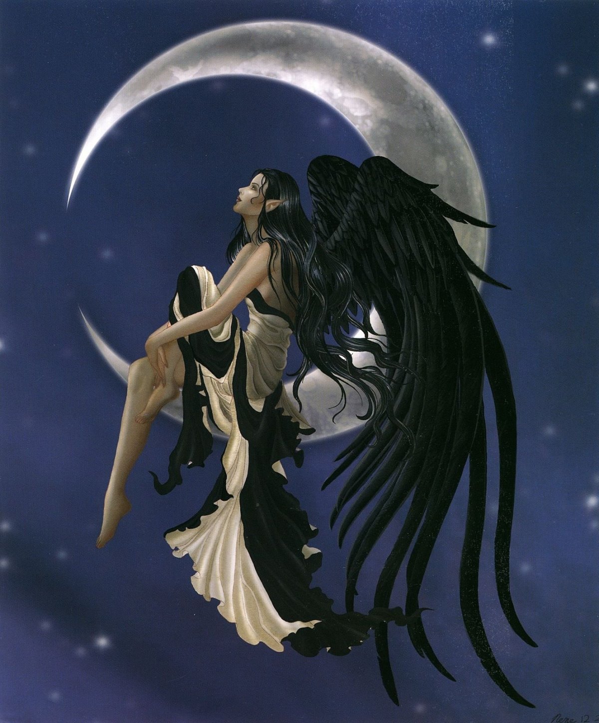 Полуангел полудемон девушка