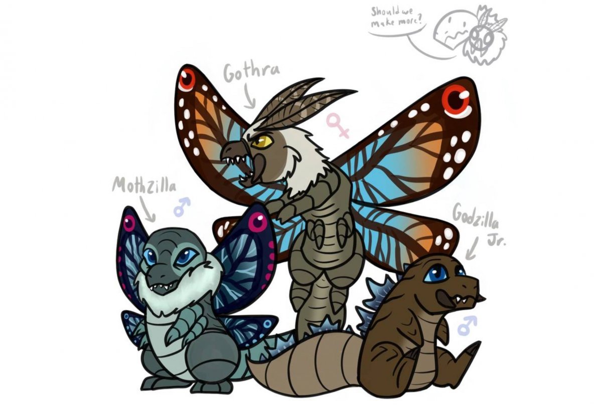 Годзилла и Мотра их дети
