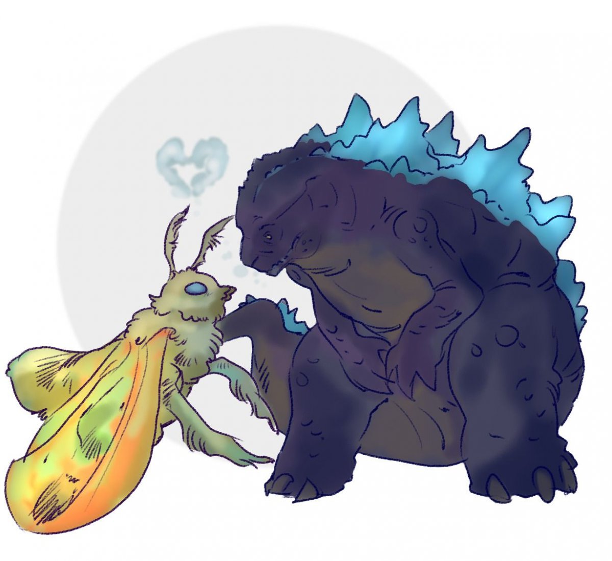 Годзилла и Мотра любовь