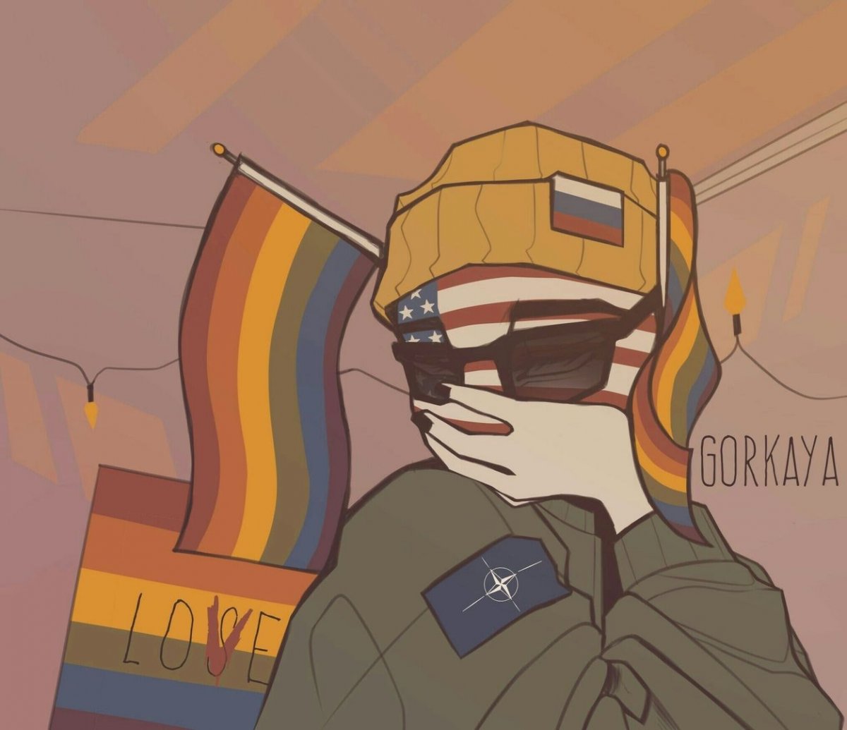 Countryhumans LGBT Америка