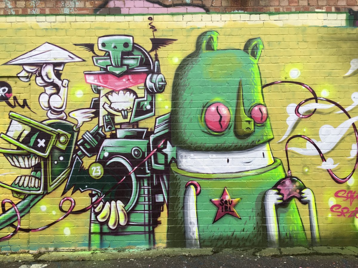 Зеленое граффити