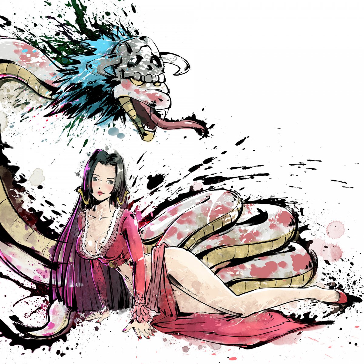 Боа Хэнкок и Наруто