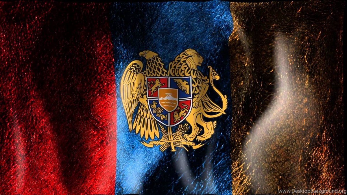 Герб Армении черно белый