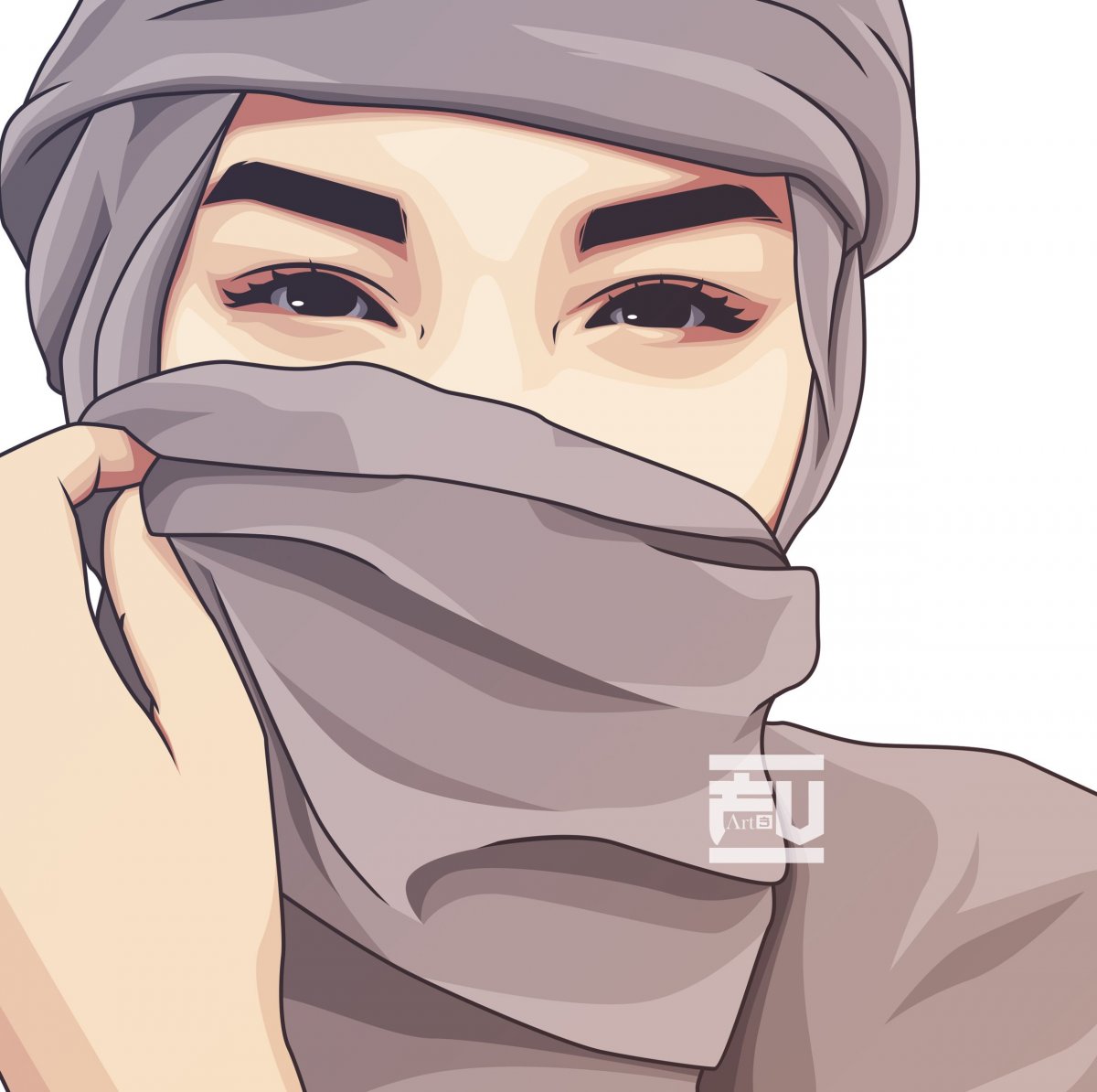 Никаб Муслима картина