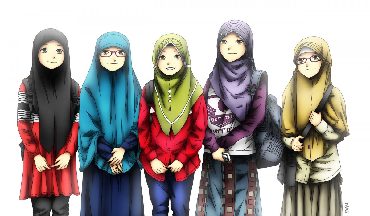 Ухтишки в никабе аниме