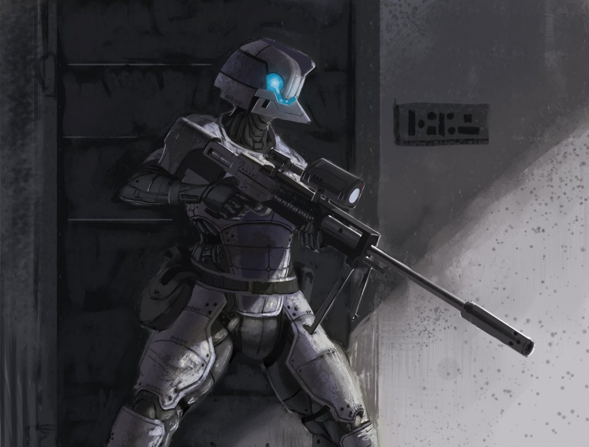 Киберпанк Солджерс снайпер