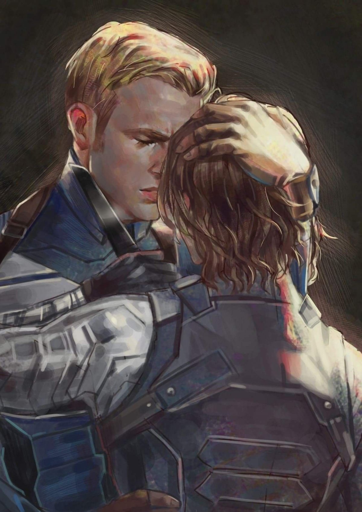 Баки Барнс и Стив Роджерс арт