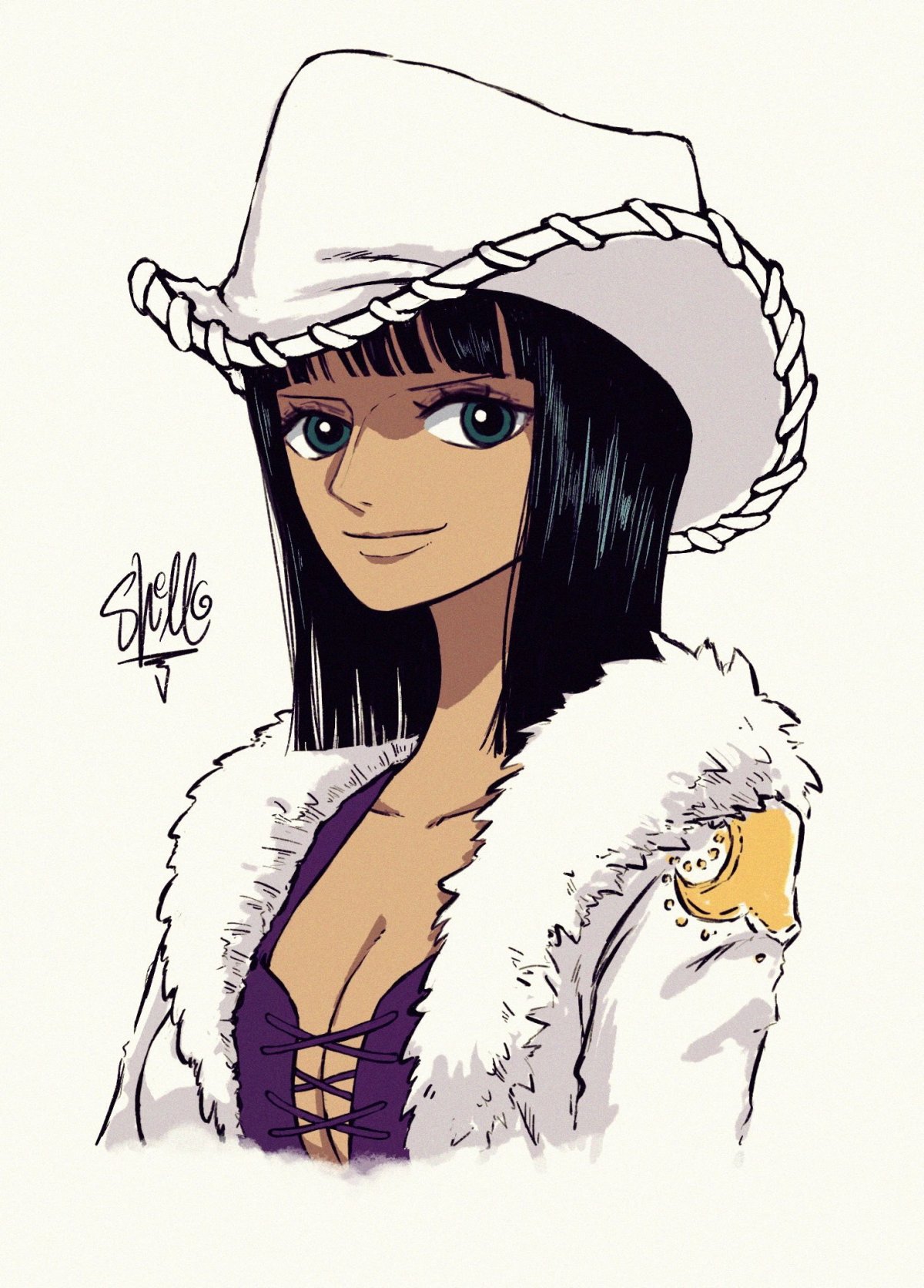 Нико робин арт