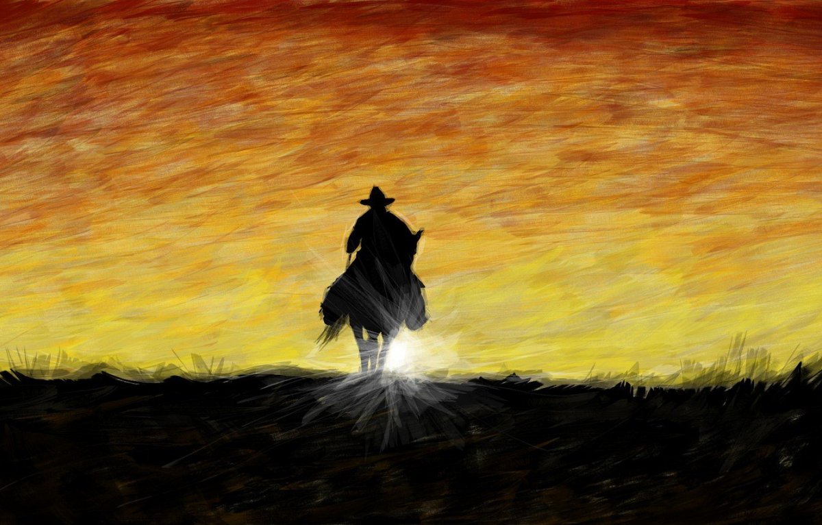 Путник в горах арт