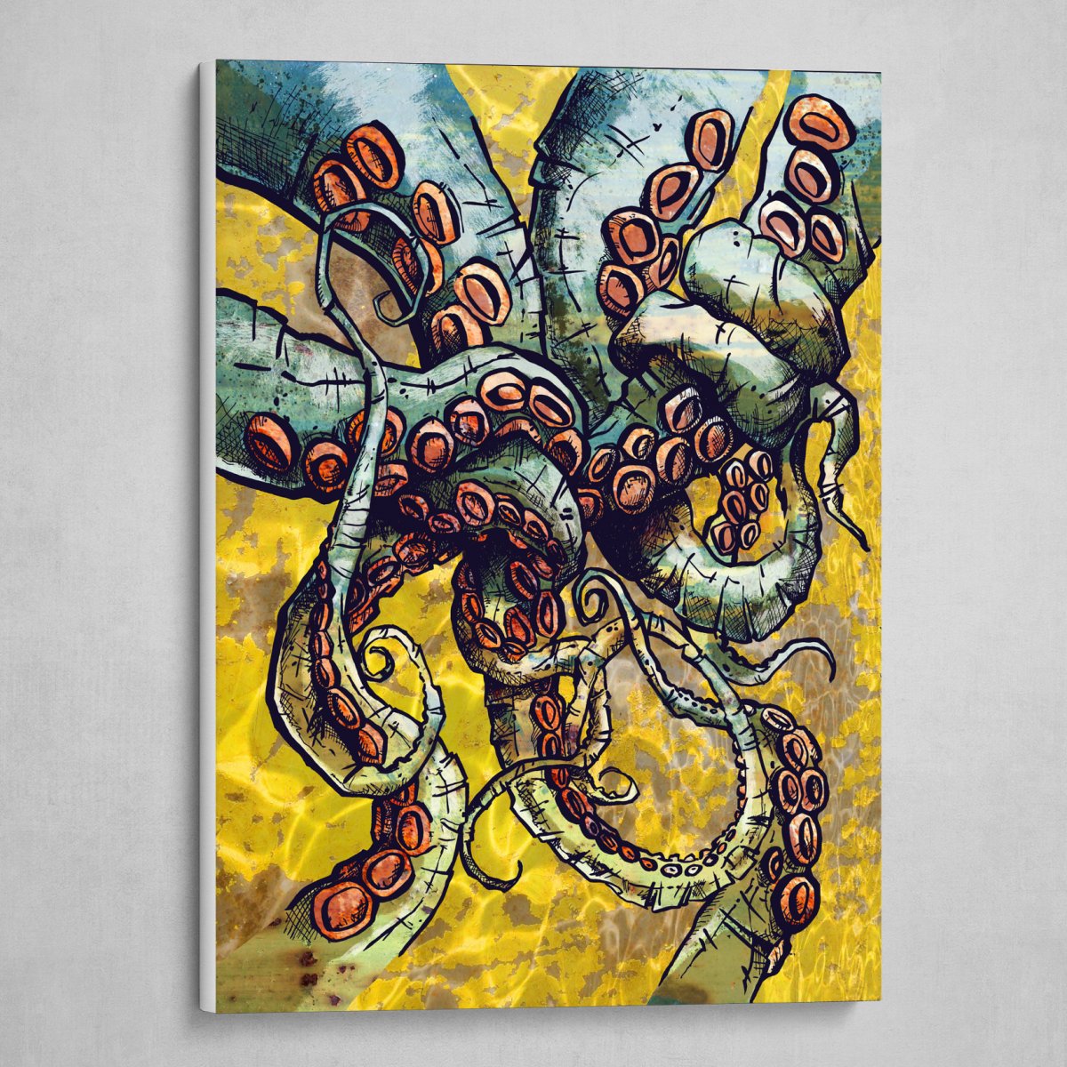 Осьминог Кракен щупальца арт