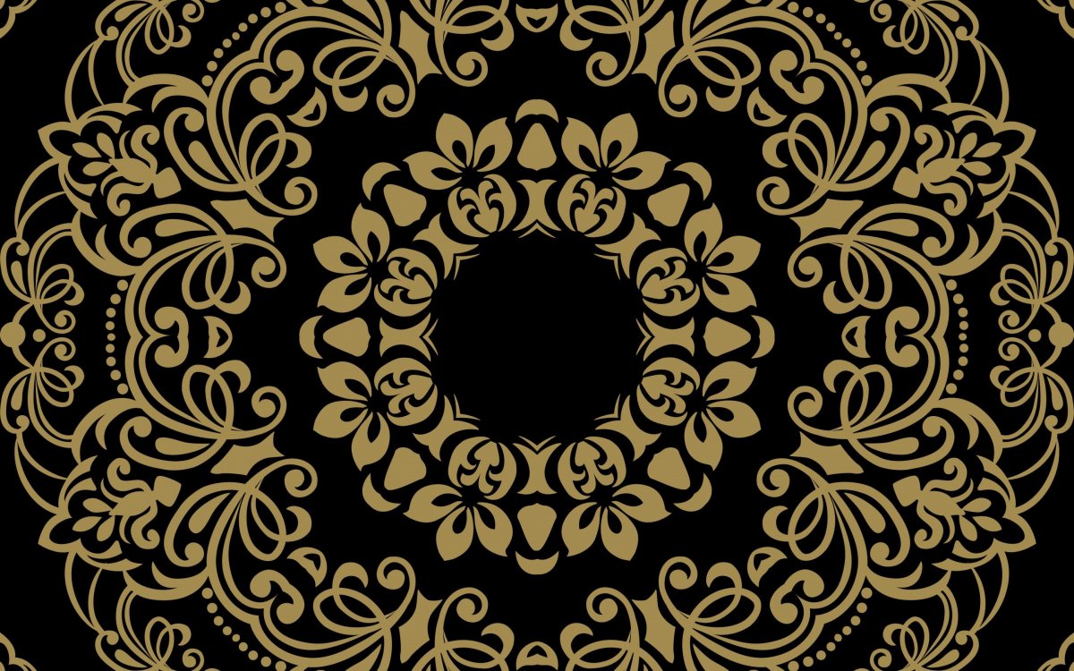 Узоры света на черном фоне