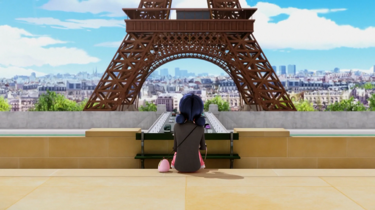 Фон Парижа из леди баг