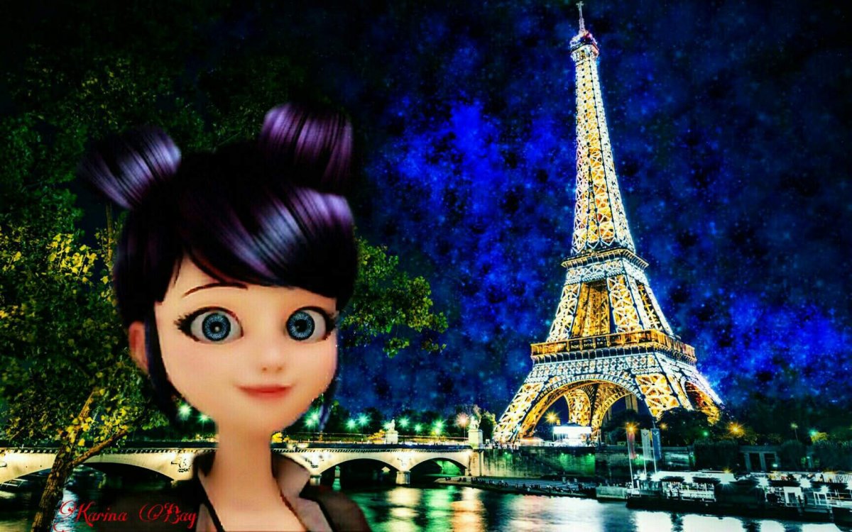 Фон Парижа из леди баг