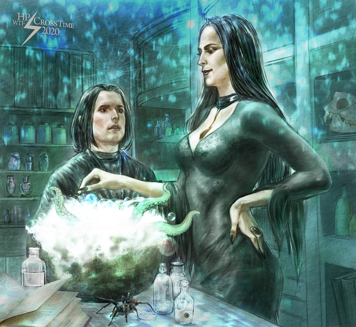 Северус Снейп и Гермиона арт