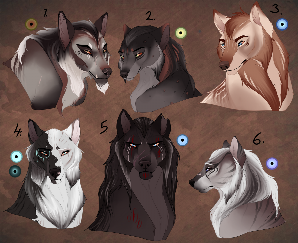 Окрасы Волков арт