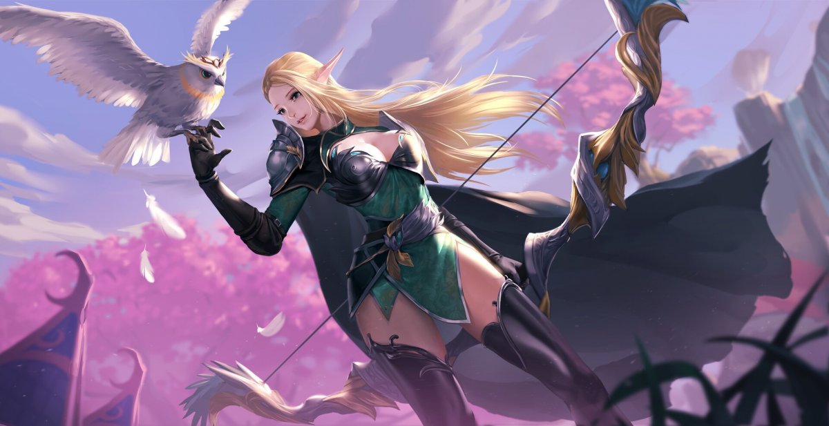 Аниме девушка эльфийка