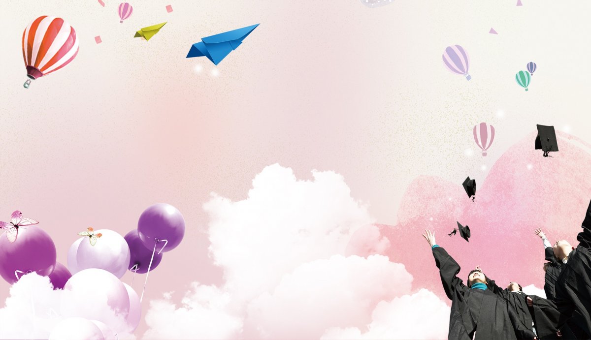 Детский фон с воздушными шариками