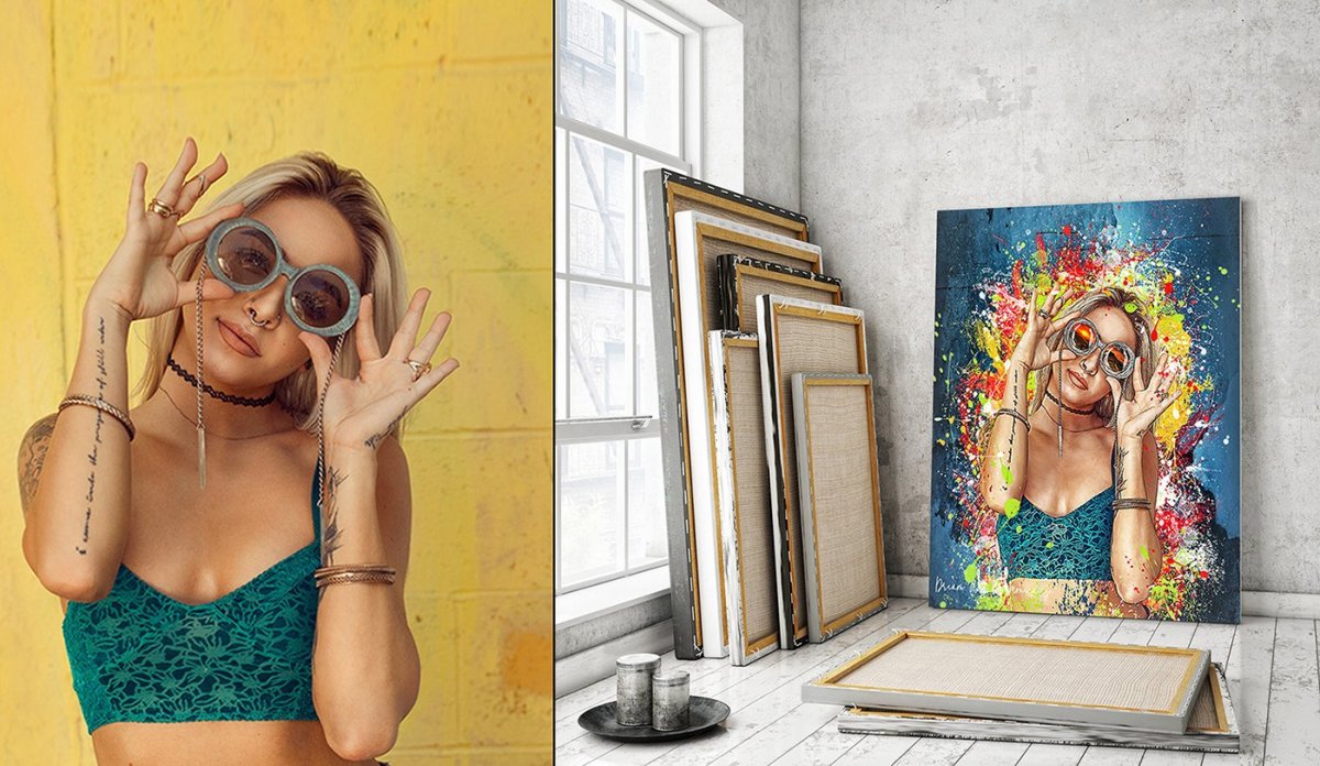 Фон под камень Дрим арт лазурь