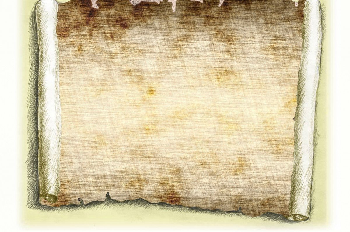 Развернутый свиток пергамента