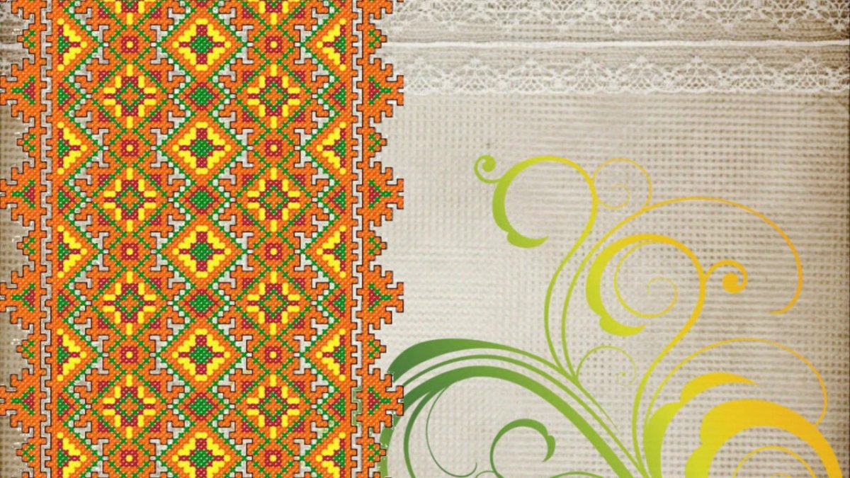 Хохлома роспись под фон